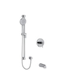 Riobel Kubik 2-Way Shower System Trim with Spout and Hand Shower Rail  TKIT1294GS