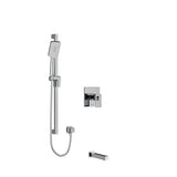 Riobel Kubik KIT1294US Type T/P (thermostatic/pressure balance) ½" coaxial 2-way system with hand shower and shower head