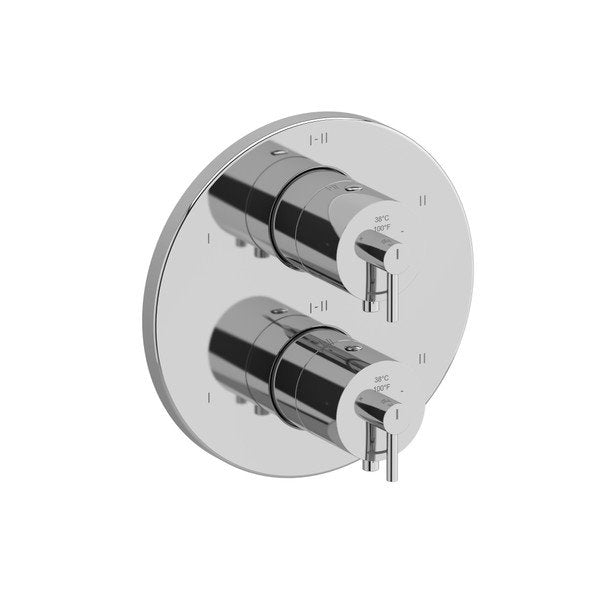 Riobel TGS46 4-way Type TP thermostaticpressure balance coaxial valve trim (Without Rough-in)