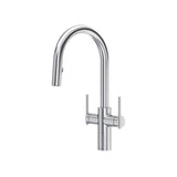 Riobel Lateral LT801 Two Handle Pull-Down Kitchen Faucet With C-Spout