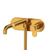 Riobel Arca TAA21 Wall Mount Type T/P - Thermo/Pressure Balance Coaxial Tub Filler Trim With Handshower (Without Rough-in)