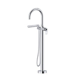 Riobel Arca TAA39 2-Way Type T - Thermostatic Coaxial Floor-Mount Tub Filler With Handshower Trim (Without Rough-in)