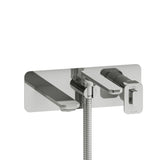 Riobel Equinox TEQ21 Wall Mount Type T/P - Thermo/Pressure Balance Coaxial Tub Filler Trim With Handshower (Without Rough-in)
