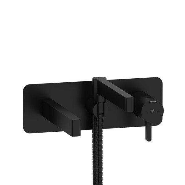 Riobel Paradox TPX21 Wall Mount Type T/P - Thermo/Pressure Balance Coaxial Tub Filler Trim With Handshower (Without Rough-in)