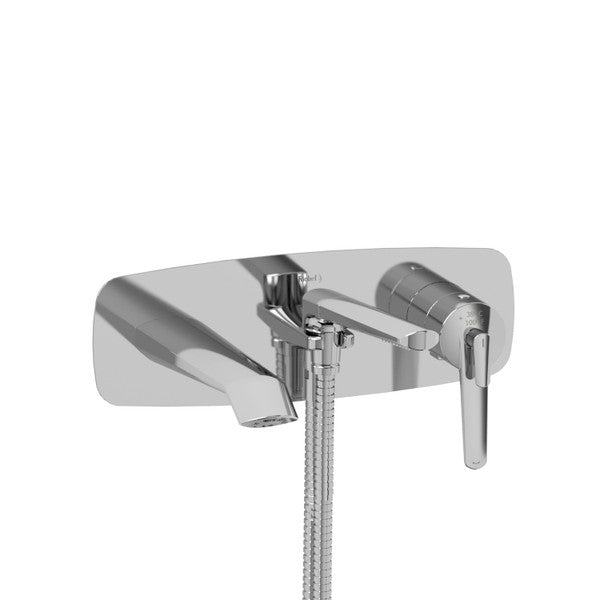 Riobel Venty TVY21 Wall Mount Type T/P - Thermo/Pressure Balance Coaxial Tub Filler Trim With Handshower (Without Rough-in)