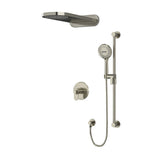 Riobel Arca 3-Way Shower System with Hand Shower Rail and Rain and Cascade Shower Head KIT2745AA