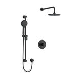 Riobel Edge 2-Way Shower System Trim with Hand Shower and Shower Head TKIT323EDTM