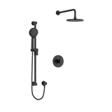 Riobel Edge 2-Way Shower System Trim with Hand Shower and Shower Head TKIT323EDTM