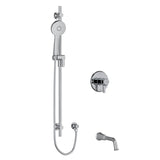 Riobel Momenti 2-Way System 1244 with Spout, Hand Shower Rail and J Shaped Handles
