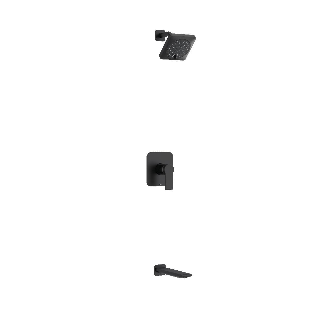 Riobel Fresk Shower System with Shower Head and Tub Spout KIT4744FR