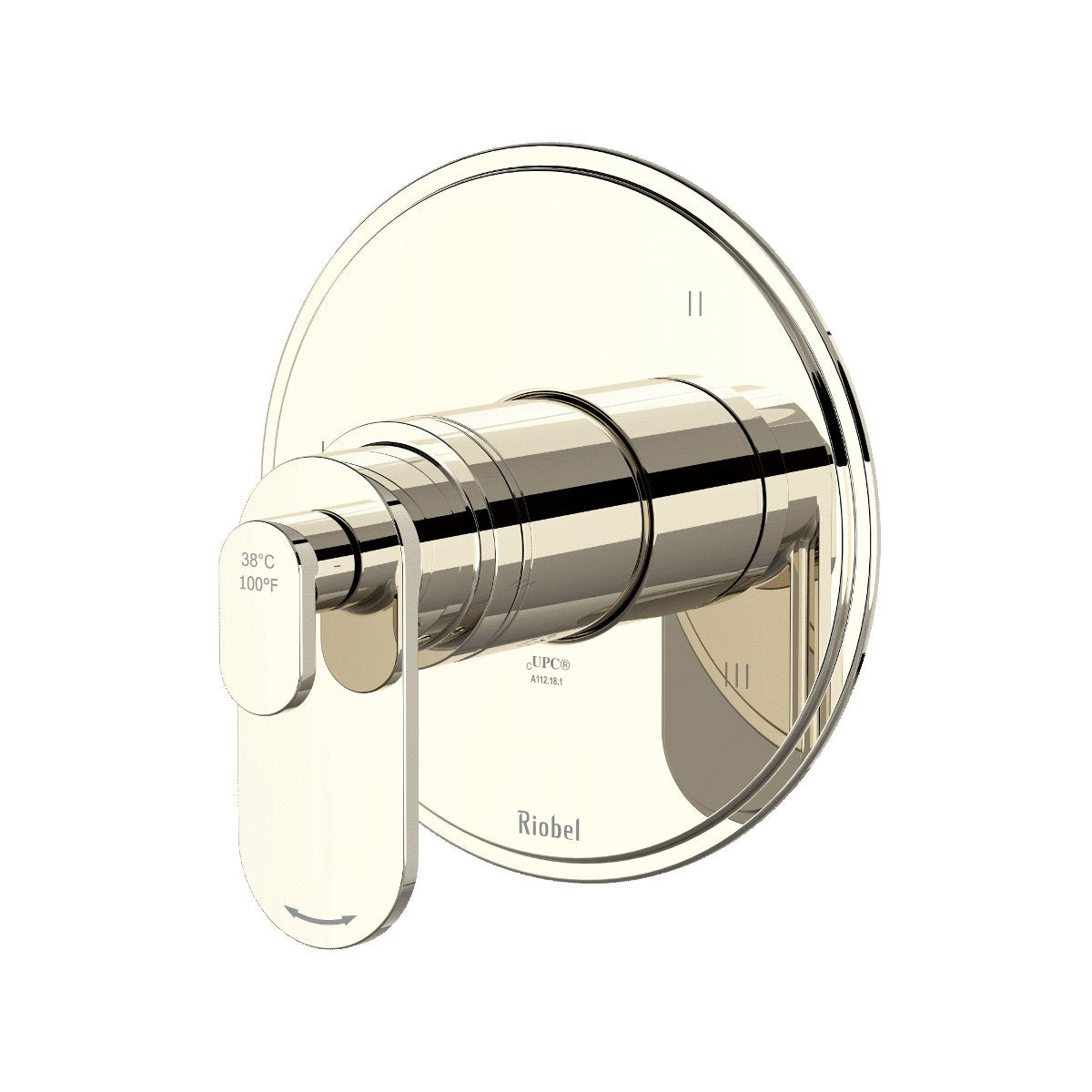 Riobel Arca TAA45 3-Way Type T/P - Thermostatic/Pressure Balance Coaxial Valve Trim (Without Rough-in)