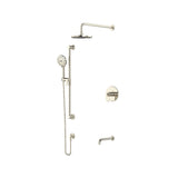 Riobel Arca 3-Way Shower System Trim with Hand Shower Rail, Shower Head and Spout TKIT1345AA-CW