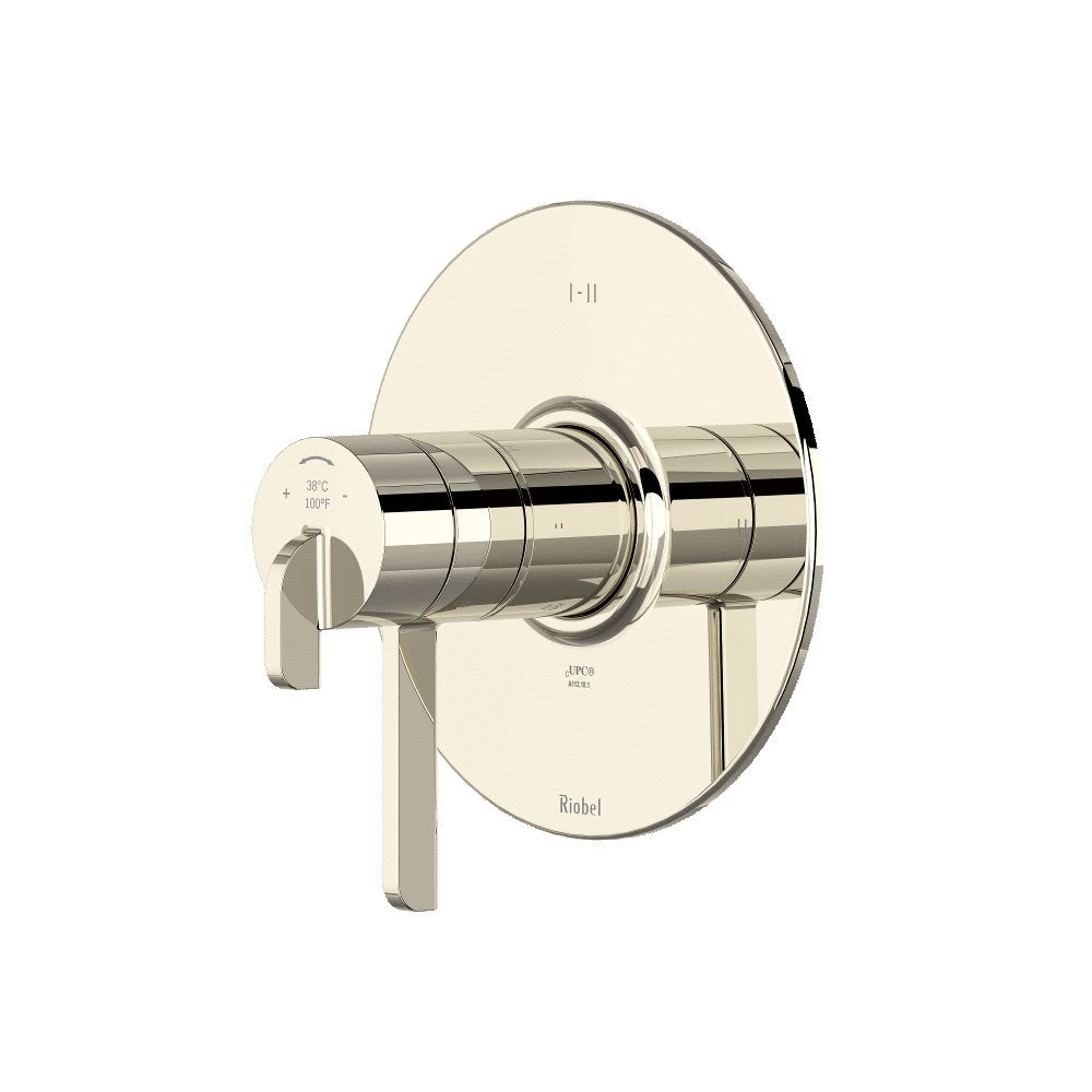 Riobel Authentica TAU23 1/2" Therm and Pressure Balance Trim with 3 Functions