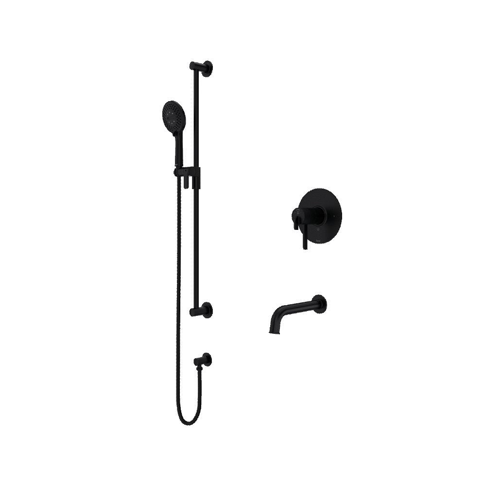 Riobel Authentica 2-Way Shower System Trim with Spout and Hand Shower Rail TKIT1244AU