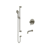 Riobel Authentica 2-Way Shower System Trim with Spout and Hand Shower Rail TKIT1244AU