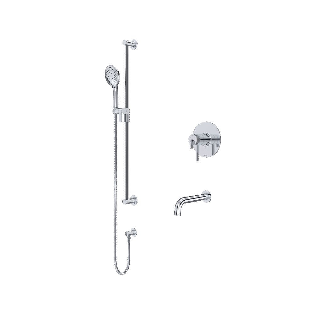 Riobel Authentica 2-Way Shower System Trim with Spout and Hand Shower Rail TKIT1244AU
