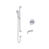 Riobel Authentica 2-Way Shower System Trim with Spout and Hand Shower Rail TKIT1244AU