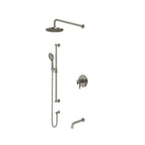 Riobel Authentica 3-Way Shower System Trim with Hand Shower Rail Shower Head and Spout TKIT1345AU