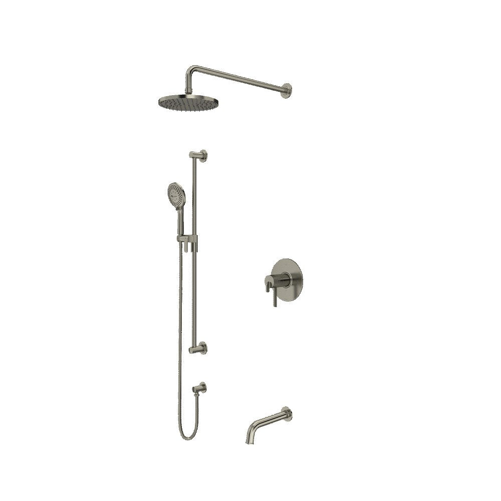 Riobel Authentica 3-Way Shower System Trim with Hand Shower Rail Shower Head and Spout TKIT1345AU