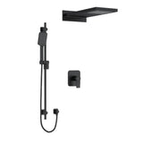 Riobel Fresk 3-Way Shower System with Hand Shower Rail and Rain and Cascade Shower Head KIT2745FR