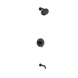 Riobel Edge Shower System with Shower Head and Tub Spout KIT4744EDTM