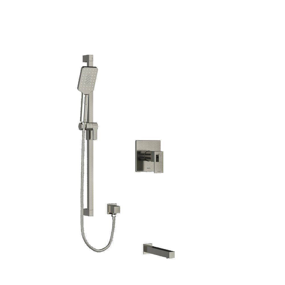 Riobel Kubik 2-Way Shower System Trim with Spout and Hand Shower Rail  TKIT1244US