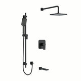 Riobel Fresk 3-Way Shower System Trim with Hand Shower Rail, Shower Head and Spout TKIT1345FR