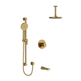 Riobel Ode 3-Way Shower System Trim with Hand Shower Rail, Shower Head and Spout TKIT1345OD