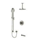 Riobel Riu 3-Way Shower System Trim with Hand Shower Rail, Shower Head and Spout TKIT1345RUTMKN