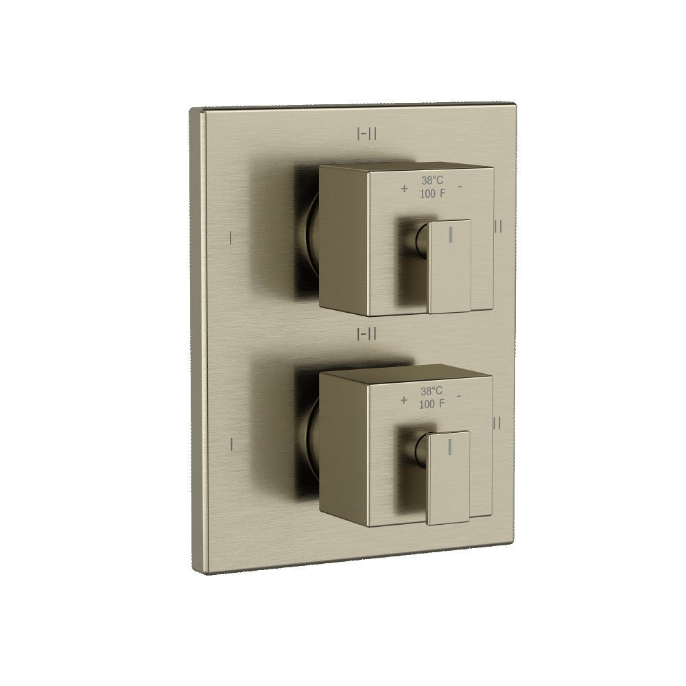 Riobel Zendo TZOTQ46 4-way Type TP thermostaticpressure balance coaxial valve trim (Without Rough-in)