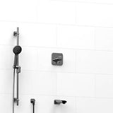 Riobel Salome KIT1223SA 0.5 2-way Type TP thermostaticpressure balance coaxial system with spout and hand shower rail