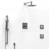 Riobel KIT1945 Type TP thermostaticpressure balance 0.5 coaxial system with hand shower rail 2 body jets and shower head