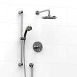 Riobel KIT323FI Type TP thermostaticpressure balance 0.5 coaxial 2-way system with hand shower and shower head - Standard