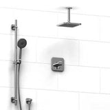 Riobel Salome KIT343SA Type TP thermostaticpressure balance 0.5 coaxial system with hand shower rail and shower head