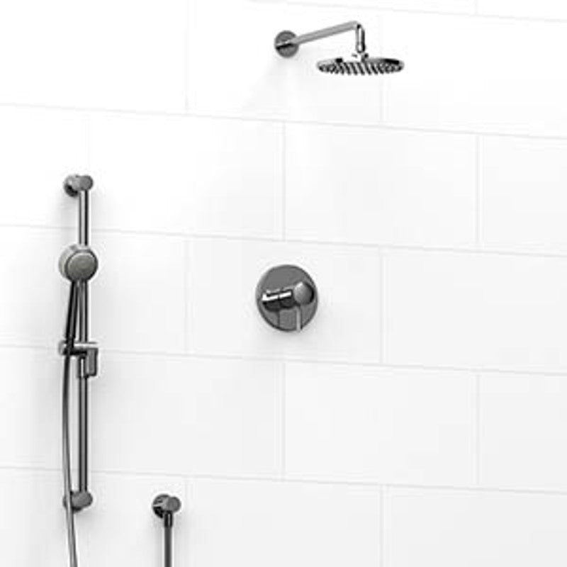 Riobel Edge 2-Way Shower System Trim with Hand Shower and Shower Head TKIT323EDTM