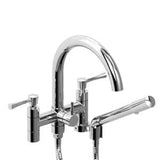 Riobel Edge ED06L 6 tub filler with hand shower