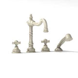 Riobel RT12X 4-piece deck-mount tub filler with hand shower