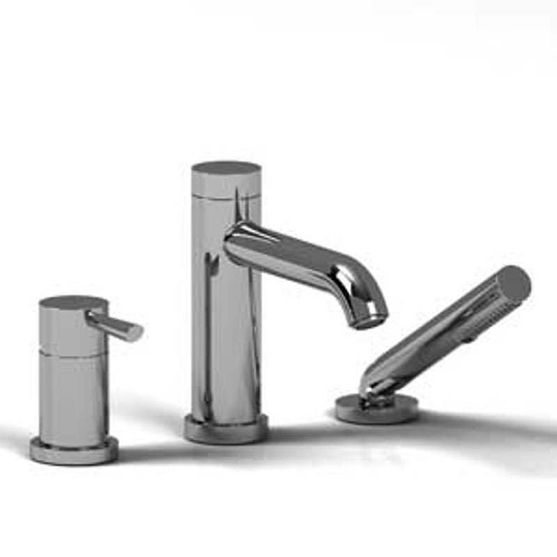 Riobel TVS16 3-piece Type P pressure balance deck-mount tub filler with hand shower trim (Without Rough-in)