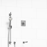 Riobel Pallace KIT1244PATQ 1/2 inch 2-way Type T/P coaxial system with spout and hand shower rail
