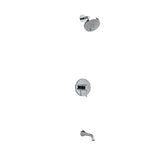 Riobel Edge Shower System with Shower Head and Tub Spout KIT4744EDTM