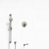Riobel KIT1244CSTM 1/2 inch 2-way Type T/P coaxial system with spout and hand shower rail