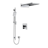 Riobel Zendo 3-Way Shower System with Hand Shower Rail and Rain and Cascade Shower Head KIT2745ZOTQ