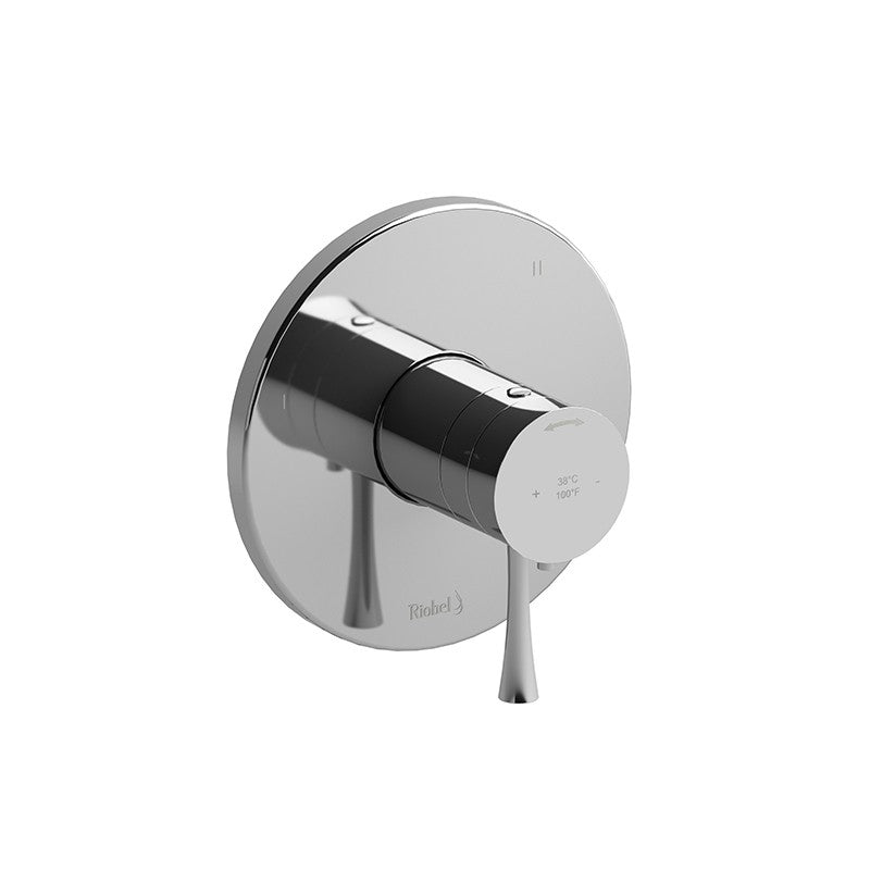 Riobel Edge TEDTM45 3-way Type TP thermostaticpressure balance coaxial valve trim (Without Rough-in)