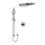 Riobel Pallace KIT2745PATM Type TP thermostaticpressure balance 0.5 coaxial 3-way system with hand shower rail and rain and casc