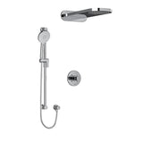 Riobel Riu KIT2745RUTM Type TP thermostaticpressure balance 0.5 coaxial 3-way system with hand shower rail and rain and cascade