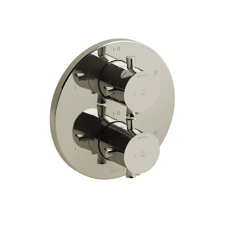Riobel Edge TEDTM46 4-way Type TP thermostaticpressure balance coaxial valve trim (Without Rough-in)