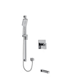 Riobel Kubik 2-Way Shower System Trim with Spout and Hand Shower Rail  TKIT1244US