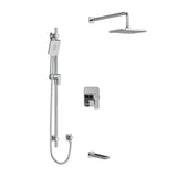 Riobel Fresk 3-Way Shower System Trim with Hand Shower Rail, Shower Head and Spout TKIT1345FR