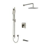 Riobel Fresk 3-Way Shower System Trim with Hand Shower Rail, Shower Head and Spout TKIT1345FR