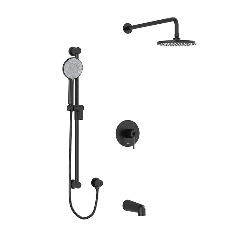 Riobel GS 3-Way Shower System Trim with Hand Shower Rail, Shower Head and Spout TKITIT1345GS
